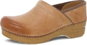 Dansko Professional Clogs with completely rigid rocker bottom for hallux rigidus pain