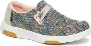 OrthoComfoot casual lace-up shoes with rounded heel for driving comfort