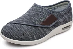 Women's air cushion walking shoes with rocker profile for joint pain relief