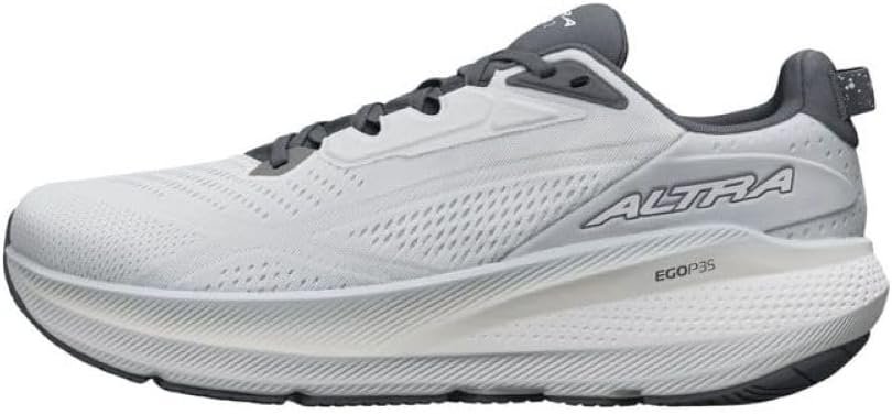 : Altra FWD VIA 2 shoe highlighting the wide anatomical FootShape toe box and rockered platform.