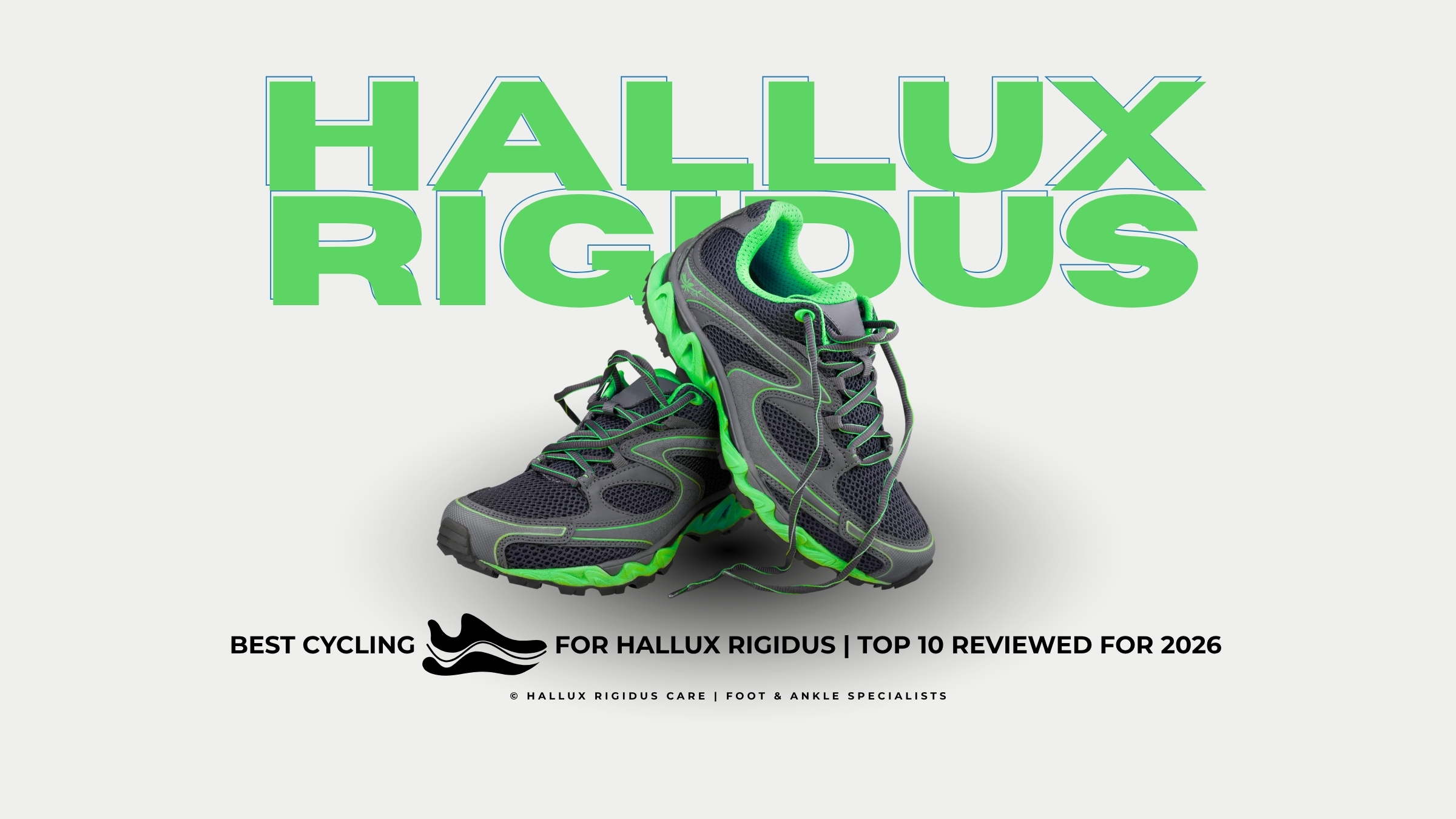 A professional comparison of the best cycling shoes for Hallux Rigidus in 2026, featuring Lake CX242, Shimano RC703, and Bont Vaypor S models.